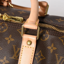 Load image into Gallery viewer, 極美品 LOUIS VUITTON ルイヴィトン モノグラム キーポル45 ボストンバッグ M41428 モノグラムキャンバス ヌメ革 ブラウン ゴールド金具 中古 4a004900
