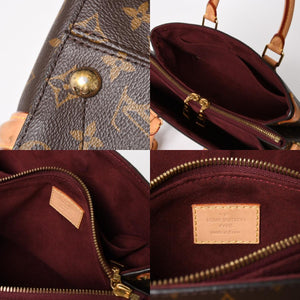 LOUIS VUITTON ルイヴィトン スフロBB モノグラム ハンドバッグ M44815 モノグラムキャンバス ヌメ革 ブラウン ボルドー 廃盤 美品 中古 4a004835