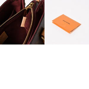 LOUIS VUITTON ルイヴィトン スフロBB モノグラム ハンドバッグ M44815 モノグラムキャンバス ヌメ革 ブラウン ボルドー 廃盤 美品 中古 4a004835
