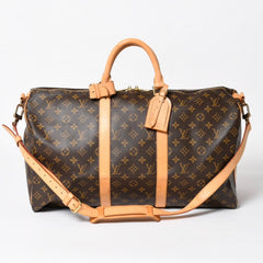 LOUIS VUITTON Keepall 50 Boston bag M41426 PVC leather monogram FL0053 Gold hardware Good condition Used 4a004902