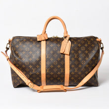 画像をギャラリービューアに読み込む, LOUIS VUITTON ルイヴィトン キーポル50 ボストンバッグ M41426 PVC レザー モノグラム FL0053 ゴールド金具 美品 中古 4a004902
