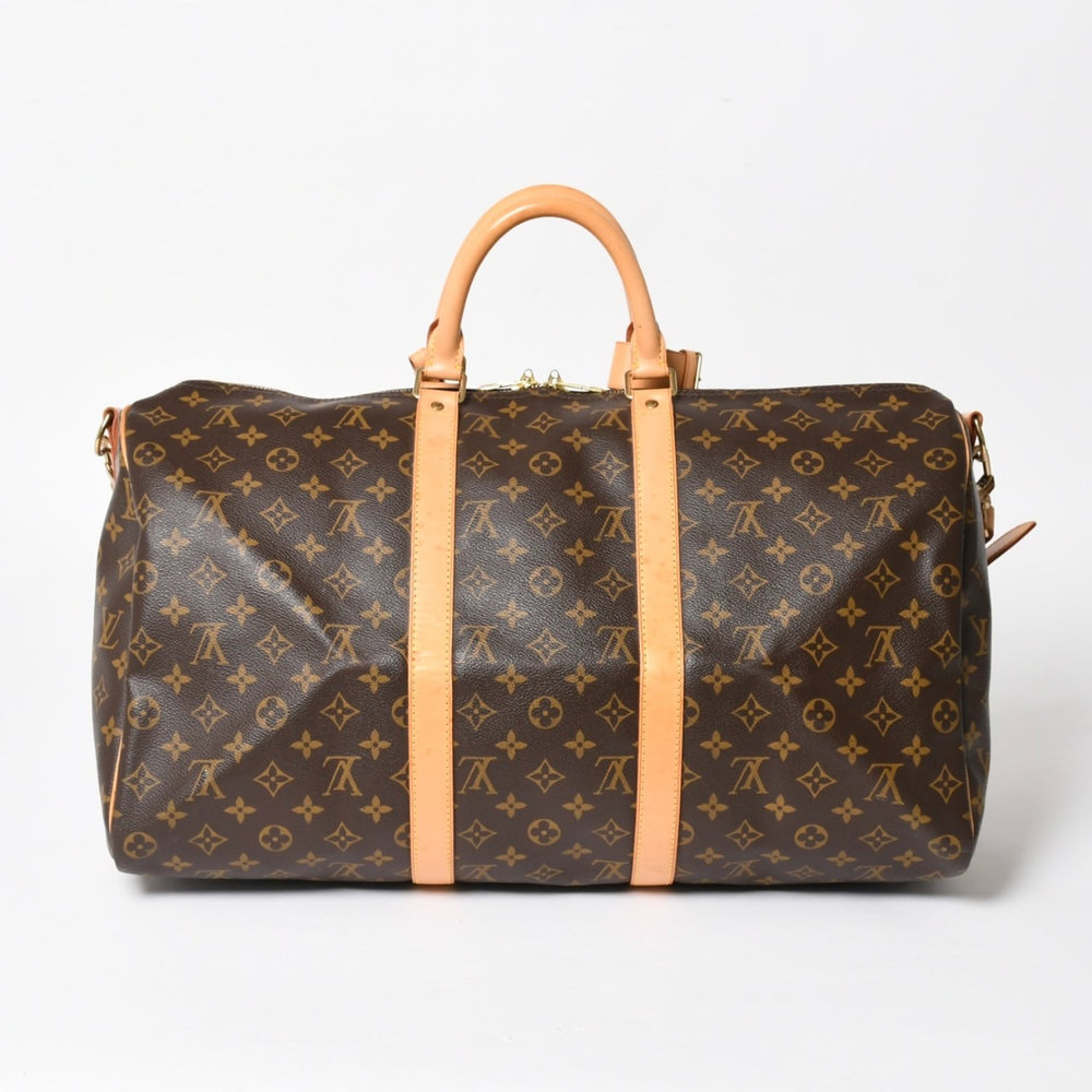 LOUIS VUITTON ルイヴィトン キーポル50 ボストンバッグ M41426 PVC レザー モノグラム FL0053 ゴールド金具 美品 中古 4a004902