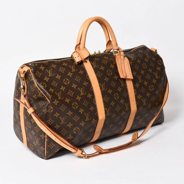 LOUIS VUITTON Keepall 50 Boston bag M41426 PVC leather monogram FL0053 Gold hardware Good condition Used 4a004902