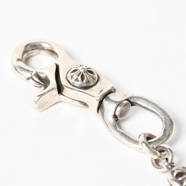 CHROME HEARTS クロムハーツ スペルアウト ウォレットチェーン ロング 1クリップ 重量181.37g シルバー925 全長約59cm 美品 中古 4a005034