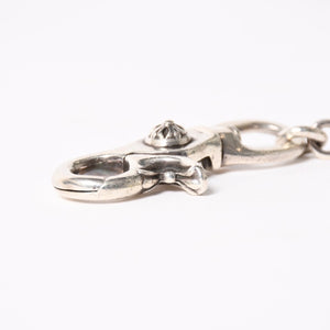 CHROME HEARTS クロムハーツ スペルアウト ウォレットチェーン ロング 1クリップ 重量181.37g シルバー925 全長約59cm 美品 中古 4a005034