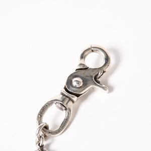 CHROME HEARTS クロムハーツ スペルアウト ウォレットチェーン ロング 1クリップ 重量181.37g シルバー925 全長約59cm 美品 中古 4a005034