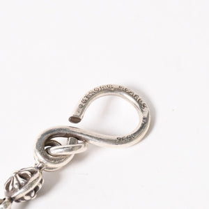 CHROME HEARTS クロムハーツ スペルアウト ウォレットチェーン ロング 1クリップ 重量181.37g シルバー925 全長約59cm 美品 中古 4a005034