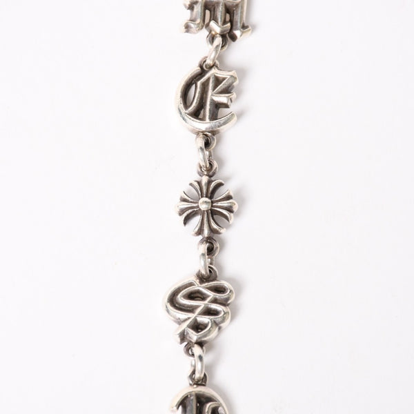 CHROME HEARTS クロムハーツ スペルアウト ウォレットチェーン ロング 1クリップ 重量181.37g シルバー925 全長約59cm 美品 中古 4a005034