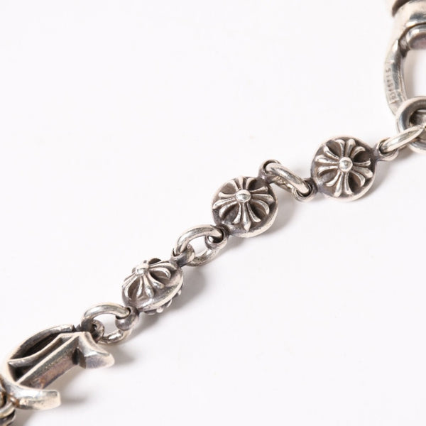 CHROME HEARTS クロムハーツ スペルアウト ウォレットチェーン ロング 1クリップ 重量181.37g シルバー925 全長約59cm 美品 中古 4a005034