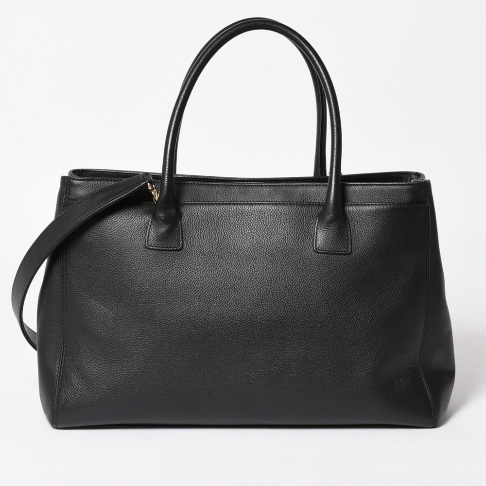 極美品 CHANEL シャネル Executive Tote Bag エグゼクティブ トート 2WAYバッグ A15206 18番台 ココマーク キャビアスキン 中古 4a005119