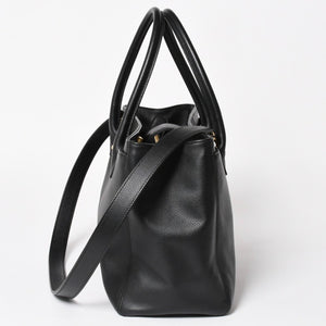 Very Good Condition CHANEL Executive Tote Bag 2WAY Bag A15206 18th Series Coco Mark Caviar Skin Used 4a005119