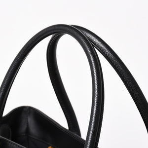 Very Good Condition CHANEL Executive Tote Bag 2WAY Bag A15206 18th Series Coco Mark Caviar Skin Used 4a005119