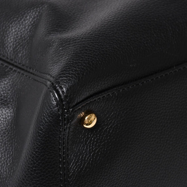 Very Good Condition CHANEL Executive Tote Bag 2WAY Bag A15206 18th Series Coco Mark Caviar Skin Used 4a005119