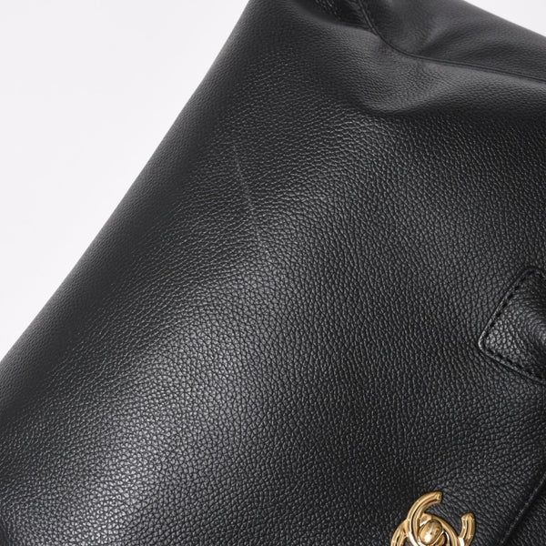 Very Good Condition CHANEL Executive Tote Bag 2WAY Bag A15206 18th Series Coco Mark Caviar Skin Used 4a005119