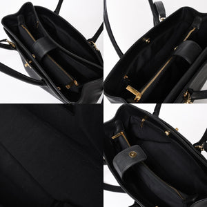Very Good Condition CHANEL Executive Tote Bag 2WAY Bag A15206 18th Series Coco Mark Caviar Skin Used 4a005119