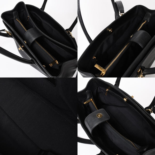 Very Good Condition CHANEL Executive Tote Bag 2WAY Bag A15206 18th Series Coco Mark Caviar Skin Used 4a005119