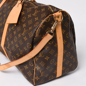 LOUIS VUITTON Keepall 50 Boston bag M41426 PVC leather monogram FL0053 Gold hardware Good condition Used 4a004902