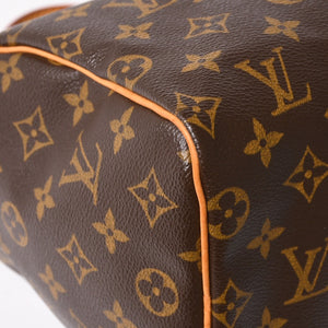 Very good condition LOUIS VUITTON Speedy 25 handbag M41528 Monogram PVC coated canvas Leather Brown Gold hardware Used 4a004904
