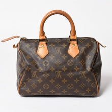 画像をギャラリービューアに読み込む, LOUIS VUITTON ルイヴィトン スピーディー25 ハンドバック M41528 モノグラム PVC レザー ブラウン ゴールド金具 美品 中古 4a004909