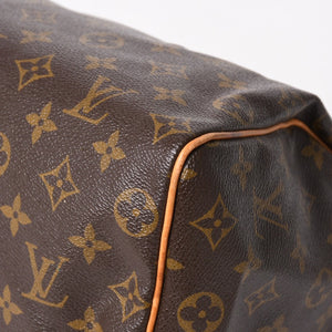 LOUIS VUITTON Speedy 25 Handbag M41528 Monogram PVC Leather Brown Gold Hardware Good Condition Used 4a004909
