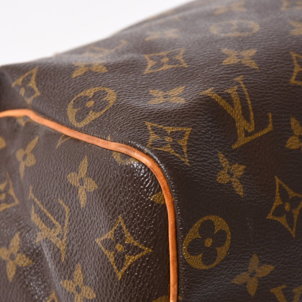 LOUIS VUITTON Speedy 25 Handbag M41528 Monogram PVC Leather Brown Gold Hardware Good Condition Used 4a004909