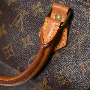 LOUIS VUITTON Speedy 25 Handbag M41528 Monogram PVC Leather Brown Gold Hardware Good Condition Used 4a004909