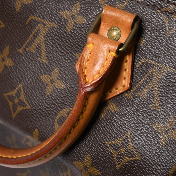 LOUIS VUITTON Speedy 25 Handbag M41528 Monogram PVC Leather Brown Gold Hardware Good Condition Used 4a004909