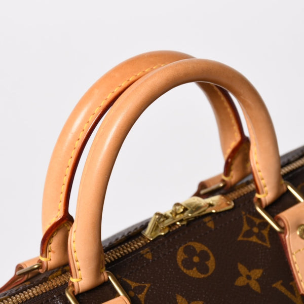 Very Good Condition LOUIS VUITTON Speedy 30 Handbag M41526 Monogram Brown Gold Hardware Used 4a004908