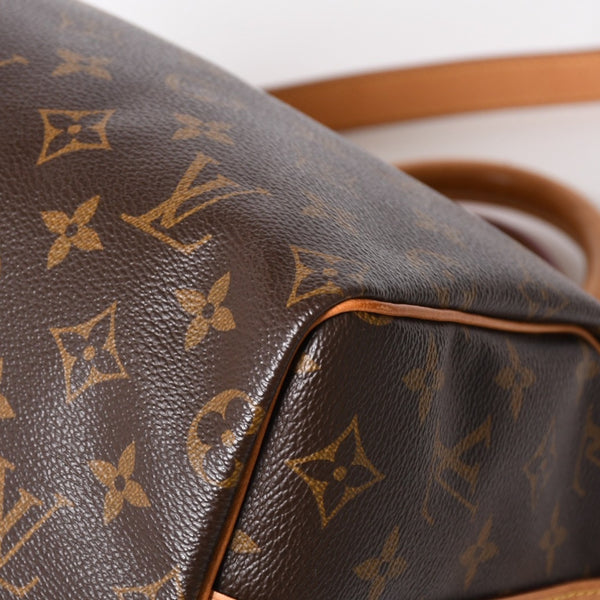 Very Good Condition LOUIS VUITTON Speedy 25 Handbag M41528 Monogram PVC Leather Brown Gold Hardware Used 4a004341