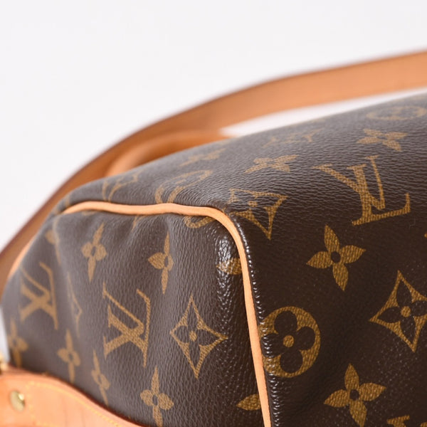 Very Good Condition LOUIS VUITTON Speedy 25 Handbag M41528 Monogram PVC Leather Brown Gold Hardware Used 4a004341