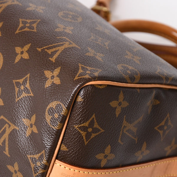 Very Good Condition LOUIS VUITTON Speedy 25 Handbag M41528 Monogram PVC Leather Brown Gold Hardware Used 4a004341