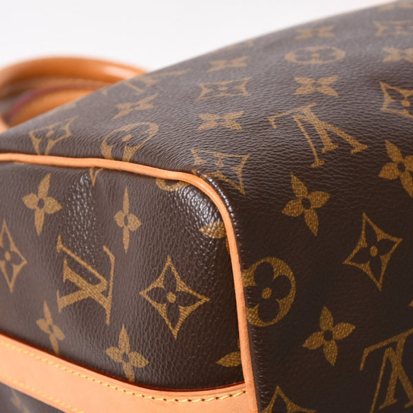 Very Good Condition LOUIS VUITTON Speedy 25 Handbag M41528 Monogram PVC Leather Brown Gold Hardware Used 4a004341