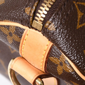 Very Good Condition LOUIS VUITTON Speedy 30 Handbag M41526 Monogram Brown Gold Hardware Used 4a004908