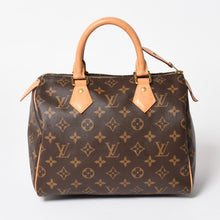 画像をギャラリービューアに読み込む, 極美品 LOUIS VUITTON ルイヴィトン スピーディ25 ハンドバック M41528 モノグラム PVC レザー ブラウン ゴールド金具 中古 4a004906