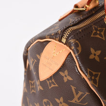 画像をギャラリービューアに読み込む, 極美品 LOUIS VUITTON ルイヴィトン スピーディ25 ハンドバック M41528 モノグラム PVC レザー ブラウン ゴールド金具 中古 4a004906