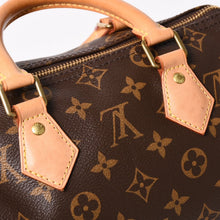 画像をギャラリービューアに読み込む, 極美品 LOUIS VUITTON ルイヴィトン スピーディ25 ハンドバック M41528 モノグラム PVC レザー ブラウン ゴールド金具 中古 4a004906