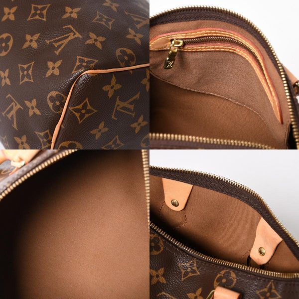 Very Good Condition LOUIS VUITTON Speedy 25 Handbag M41528 Monogram PVC Leather Brown Gold Hardware Used 4a004906