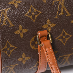 Very Good Condition LOUIS VUITTON Papillon 26 Handbag M51366 Monogram Brown Leather Gold Hardware Old Model Used 4a004892