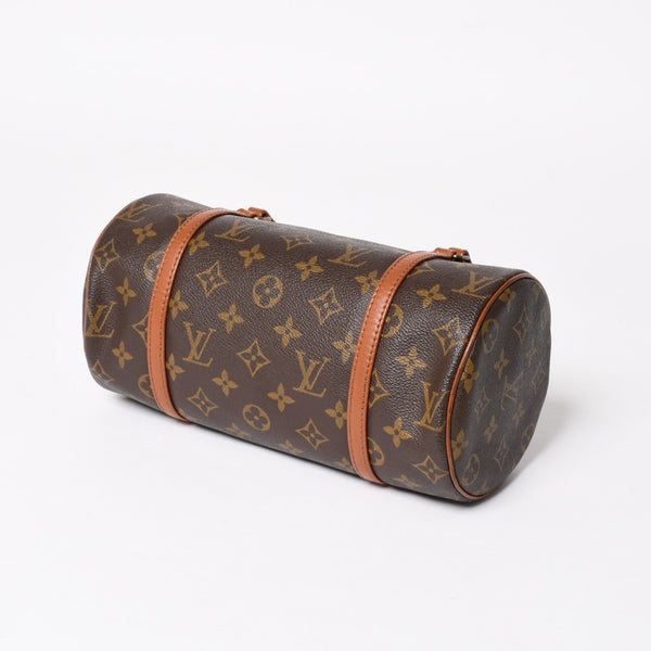 Very Good Condition LOUIS VUITTON Papillon 26 Handbag M51366 Monogram Brown Leather Gold Hardware Old Model Used 4a004892