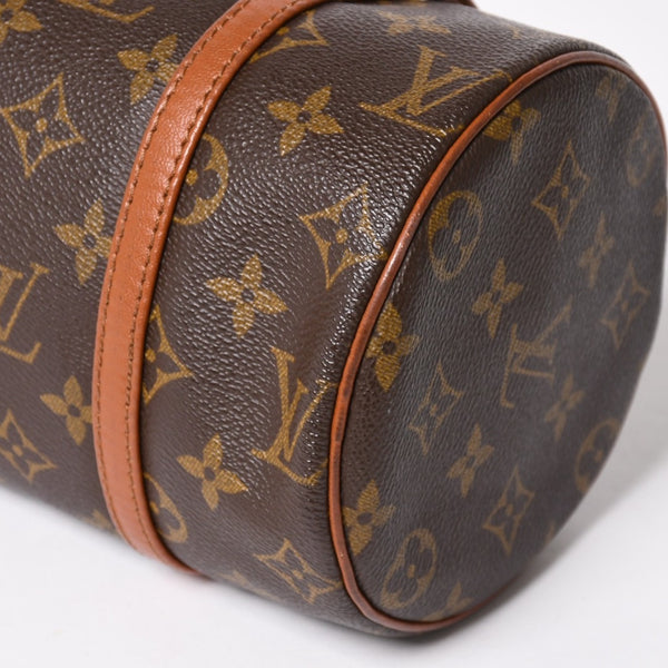 Very Good Condition LOUIS VUITTON Papillon 26 Handbag M51366 Monogram Brown Leather Gold Hardware Old Model Used 4a004892