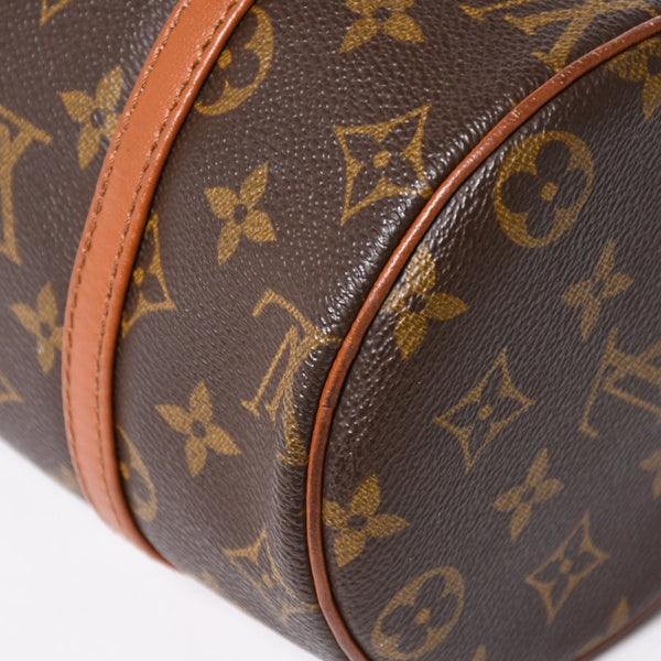 Very Good Condition LOUIS VUITTON Papillon 26 Handbag M51366 Monogram Brown Leather Gold Hardware Old Model Used 4a004892