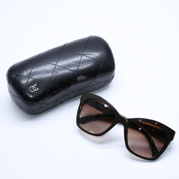 CHANEL sunglasses, eyewear, Coco Mark, 5313-A c.1501/S5, Size 56◻18 140 Brown Excellent condition Used 4a005107