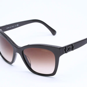 CHANEL sunglasses, eyewear, Coco Mark, 5313-A c.1501/S5, Size 56◻18 140 Brown Excellent condition Used 4a005107