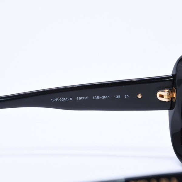 PRADA プラダ サングラス アイウェア SSPR03M-A 1AB-3M1 サイズ59□15 135 ブラック アセテート 美品 中古 4a005104