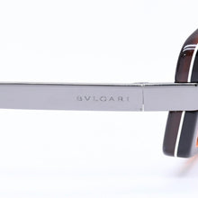 画像をギャラリービューアに読み込む, 極美品 BVLGARI ブルガリ Sunglasses サングラス アイウェア ブラウン ブラック シルバー金具 56◻︎19 130 中古 4a004928