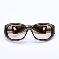 極美品 GUCCI グッチ サングラス アイウェア GG2970/S サイズ54☐14 115 ホースビット バンブー カーキ 中古 4a004922