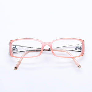 CHANEL Glasses Eyewear Coco Mark Silver Temple BC1950650 Pink Silver Hardware Good Condition Used 4a004925