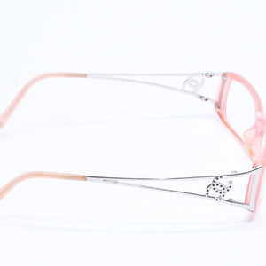 CHANEL Glasses Eyewear Coco Mark Silver Temple BC1950650 Pink Silver Hardware Good Condition Used 4a004925