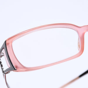 CHANEL Glasses Eyewear Coco Mark Silver Temple BC1950650 Pink Silver Hardware Good Condition Used 4a004925
