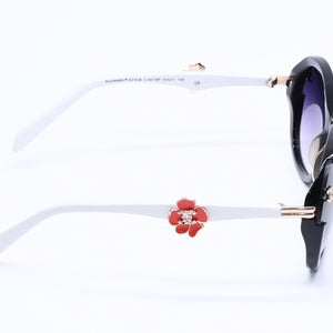 CHANEL sunglasses, eyewear, Coco Mark, 5316-B 57◻17 135 Rhinestone Camellia White Black Excellent Condition Used 4a004917